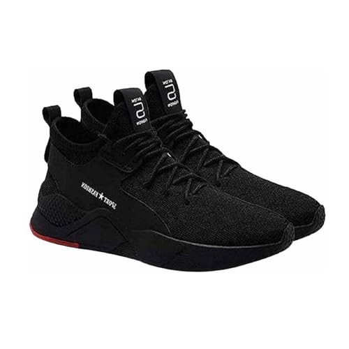 Image of Generic Men's Sports Walking Gym Shoes, Black, Size 9 UK