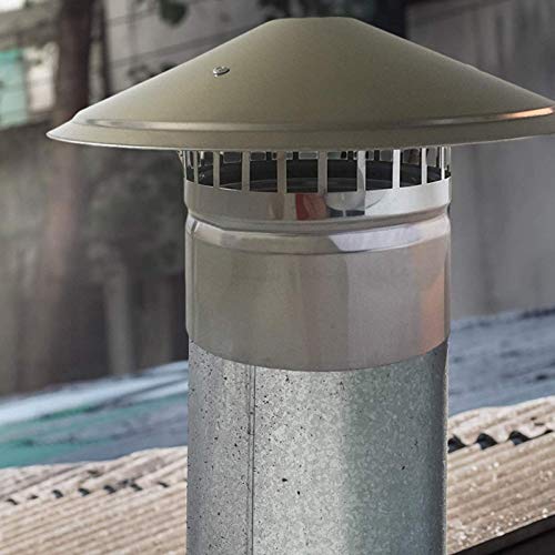 Capuchon de protection pour tuyau de cheminée en acier inoxydable durable - 5