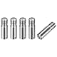 sourcing map 5 Stück M6 x 20mm geschlitzter zylindrischer Stift aus 304 Edelstahl, Außengewinde, zur Positionierung von Möbeln und Schränken