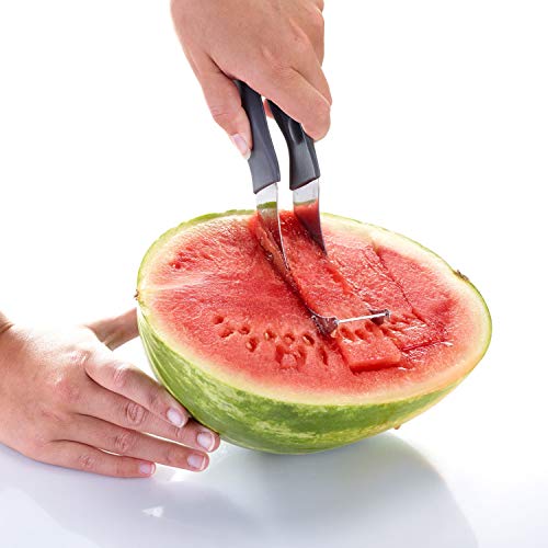 Westmark Meloensnijder en serveertang, haakvormig snijmes, lemmetlengte: 11 cm, roestvrij staal/kunststof, Hook, zwart/zilver, 51582260 - Image 7