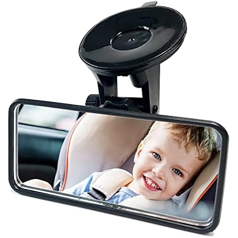 Baby Car Mirror, KITBEST Rear View Mirror for Baby on Car Back Seat, Shatterproof Adjustable Car Baby Rearview Mirror to See Rear Kids, Babies, Infants and Newborn Cover