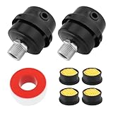 ChgImposs 2 Pcs Portable Compressor Muffler for Kobalt Compressor, 1/2' Threaded Air Inlet Blower Filter Silencer for Vertical Air Compressor, Metal Compressor Muffler Replacement Parts