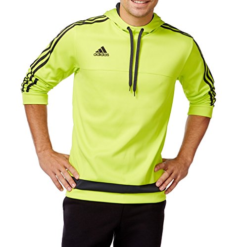 adidas Performance Men's Tiro Hoodie, Semi Solar Yellow, Small