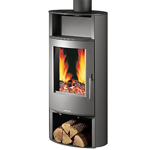 Preisvergleich Produktbild JUSTUS Kaminofen Island 7 (6,5 kW) Verkleidung Speckstein, Korpus Gussgrau