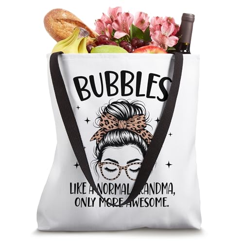 BUBBLES Like A Normal Grandma Only More Awesome Mother's Day Tote Bag miniatura 4