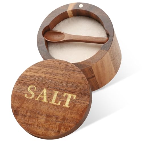 Timtopno Salt Cellar, Acacia Wood...