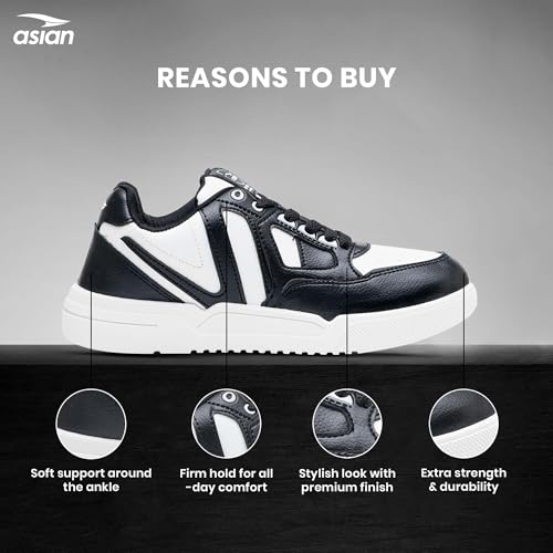 Image of ASIAN Cruzer-02 Men's Sneakers | Stylish Walking Sneakers for Boys & Men | Strong Grip, Comfort Sneakers | Lightweight, Durable Casual Shoes, Travel & College