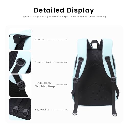 Image of Lanola School Bookbag Business Travel Laptop Backpack, Fits 15.6 Inch Laptop Bag