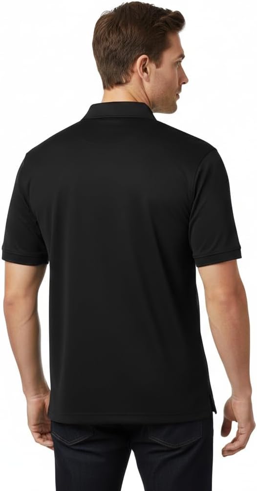 Men's High Performance Dry Fit Polo Shirt | Moisture-Wicking UV Protection | Breathable Mesh Polyester Polo - Image 4