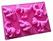 Allforhome 6 Cavities T. rex diplodocus Stegosaurus Dinosaur Shape Silicone Cake Baking Mold Candle Soap Chocolare DIY Molds Pans