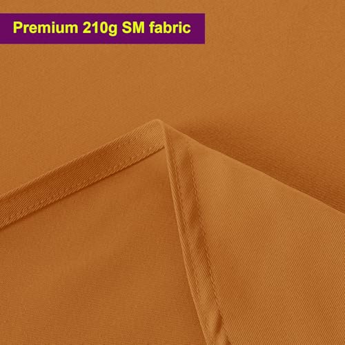Image of Obstal 210GSM Round Table Cloth, Bronze, 70 Inch Diameter | Oil-Proof Spill-Proof Water Resistance Microfiber Tablecloth, Decorative Fabric Circular Table Cover for Outdoor /Indoor Use