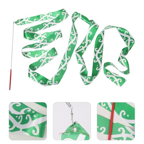 INOOMP Fita De Dança Rítmica Fita De Ginástica Dançarina Varinha Fita De Dança Serpentina Girando Fi