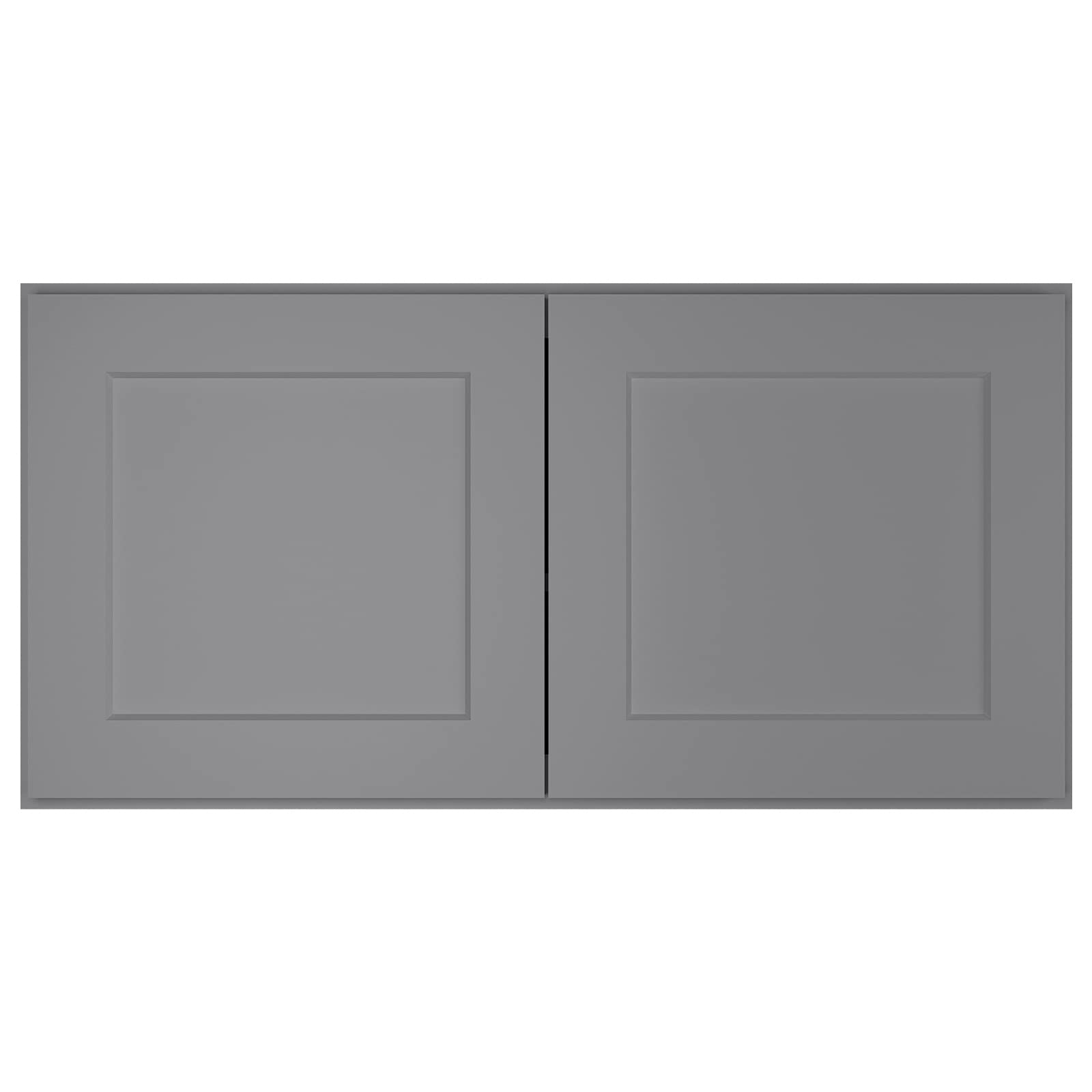 LOVMOR Wall-Mounted Refrigerator Cabinet, Kitchen Storage Cabinet for Kitchen, Bathroom, 24" D*36" W*18" H, Shaker Grey