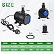EXLECO Teichpumpe Filterpumpe 2300L/H Wasserpumpe Bachlaufpumpe Springbrunnenpumpe mit Filter 35W Aquariumpumpe Fontänenpumpe Pumpe zum Anschluss an Bachlauffilter 10M Kabel 2 Düse für Garten Teich