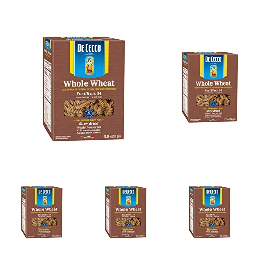 De Cecco Pasta Fusilli Whole Wheat Pasta, 13.25 Oz (Pack Of 5) #TOP12