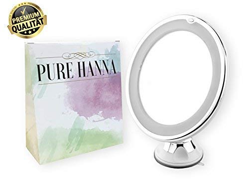 Specchio cosmetico PUREHANNA con illuminazione a