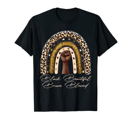 Black Brave Blessed Black History Month Juneteenth Gifts Camiseta