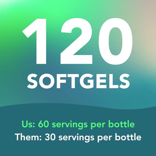 AMANDEAN Vegan Omega 3 Supplement. Premium Fish Oil Alternative! Algae DHA & EPA. Carrageenan Free Softgels. Algal Essential Fatty Acids. Plant Based Heart, Brain, Eye, Skin, Immune Support. (120ct) - Image 6