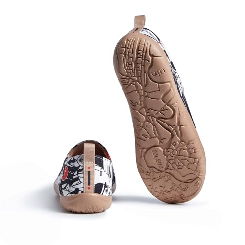 UIN Men's Loafers Painted Travel Shoes Slip Walking Shoes Casual Lightweight Comfort Fashion Sneaker Toledo Ⅰ Destination3