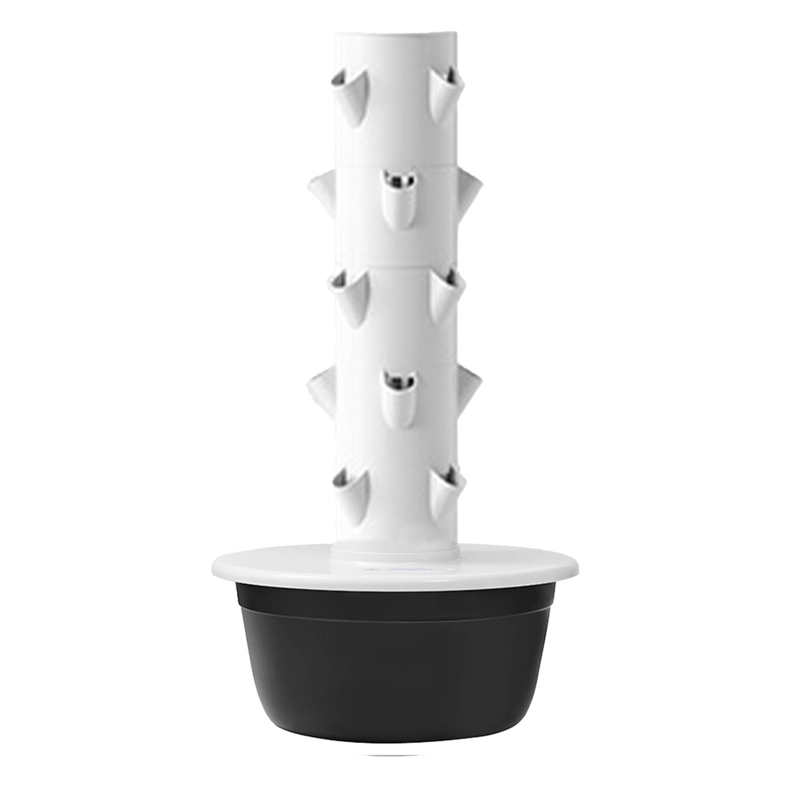 Kit de jardín de torre hidropónica, sistema de cultivo de 5 capas sin tierra, impermeable para interiores y exteriores, hidropónico para jardinería en casa, perfecto para veterinarios y hierbas, color