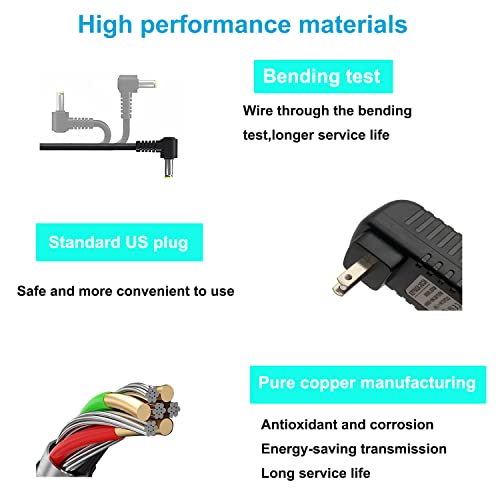 Uause Ac/Dc 9V Wall Charger Suitable For Portable Dvd Players, Replacement Of Power Cord Ac-Dc Power Adapter thumb #2