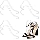 Niuhong 6 Pcs Sandale Display Halter Transparente Acryl Organisch Schuh Halterung Klare Sandalen Ständer Sandals Schuhe Präsentation Elastische Schuhvitrine Schuh Stand Unterstützt (A)