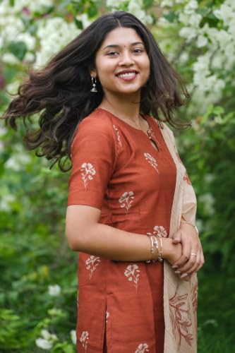 Image of Sun Fashion And Lifestyle Kurta Sets for Woman | Kurti Set | Women's 3 Piece Kurta Pant Dupatta Set |Chanderi Silk Kurta Woman | Elegant Suit for Women | Dupatta