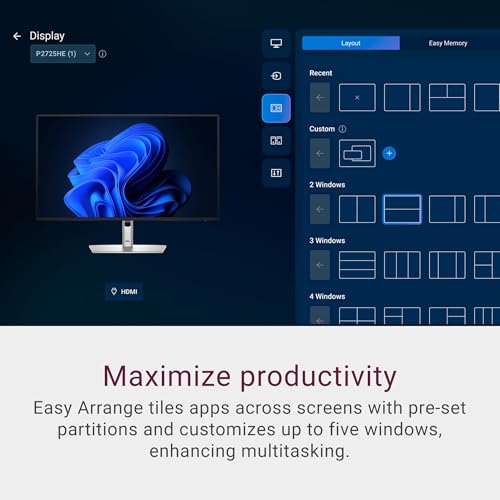 Image of Dell Pro 32 Plus QHD USB-C Hub Monitor P3225DE - 31.5-inch QHD (2560x1440) 100Hz 8ms Display, USB-C /HDMI /DisplayPort Connectivity, Height /Swivel /Pivot /Tilt Adjustment, 4 Star TUV Eye Comfort - Black