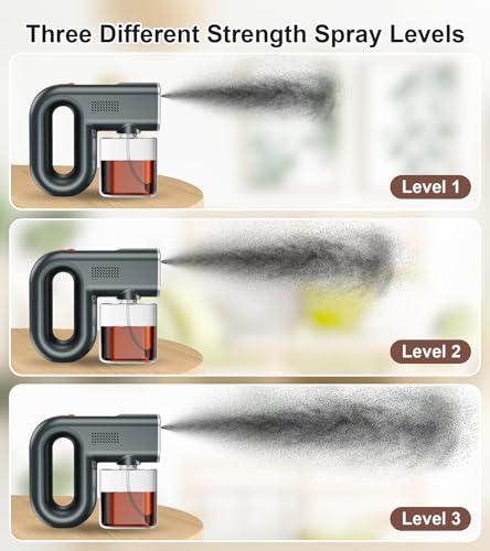 Image of Spray Tan Machine, Strong Spray Level Even Atomization- Adjustable 3 Different Strength Spray Levels - Portable & Rechargeable Cordless Spray Tan Gun for Self Tanning Travel Beach Salon Home Use Grey