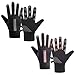 NIDONE Biking Gloves 1 Pair Touchscreen Thermal Gloves Non-Slip Waterproof Windproof Stylish Fleece-Lined Winter for Sports, Black for Men