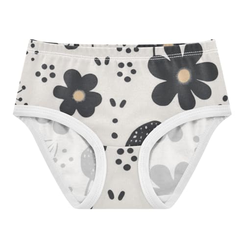 GuoChe Cotton Panties 1-piecing Hip Design Panties Organic Underwear for Young Girls in Sizes 2T,3T, 4T, 5T, 6Y and 8Y