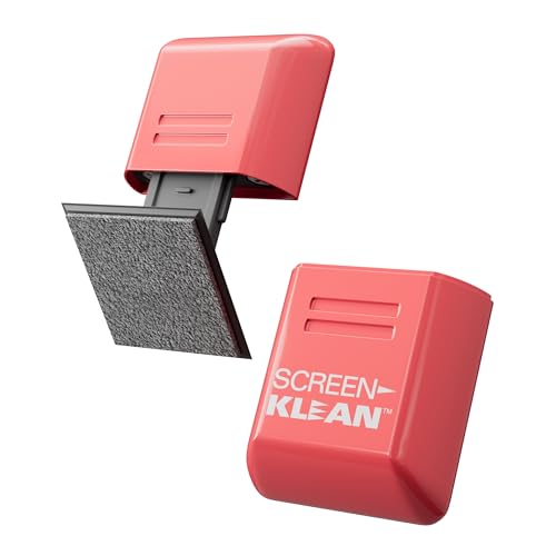 ScreenKlean Tablet Screen Cleaner - Compatible with iPad Android & Amazon Tablet - with Carbon Microfiber Tech-Injected Pink-1 Count (Pack of 1)