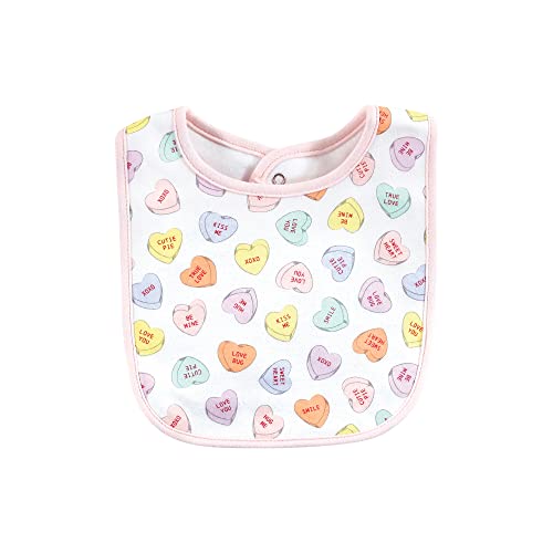 Image of Hudson Baby Unisex Baby Cotton Bib and Sock Set, Be Mine Valentine, One Size