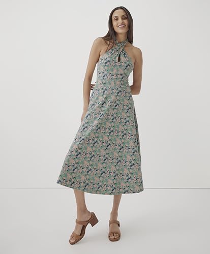 Image of Pact Organic Cotton Women's Fit & Flare Halter Dress