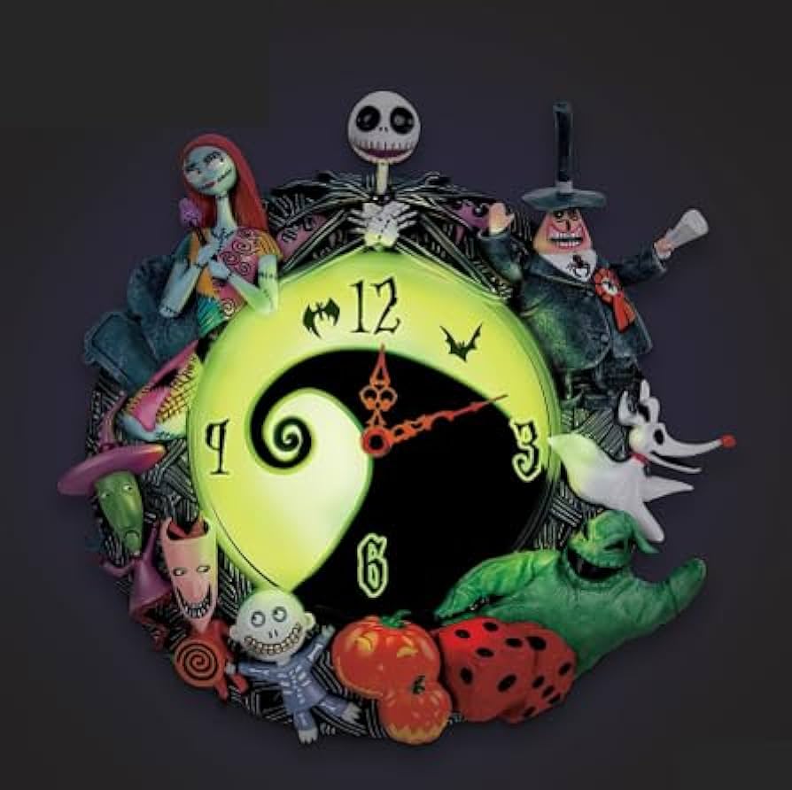 valuable入手困難TIM BURTONS♪ナイトメア♪WallClock♪ valuable入手困難TIM BURTONS♪ナイトメア♪WallClock♪ Amazon.com
