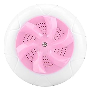 Mini-ultrasone turbine, draagbare wasmachine, multifunctionele reiswasmachine, wasmachinereiniger voor kleding, groenten, fruit, roze