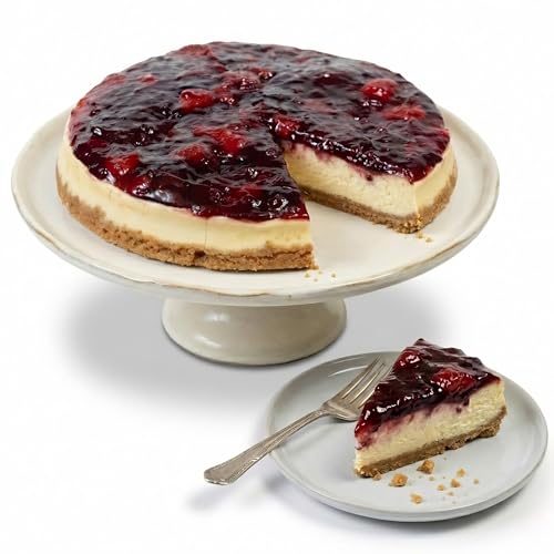 ANDY ANAND CHOCOLATIER Wild Berry Cheesecake 9' made Fresh in Traditional Way, Slowly savor for an amazing experience with a luxuriously creamy feel and intense after taste (2.8 lbs)