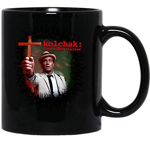 N/ Carl Kolchak The Night Tracker Stalker Darren McGavin Jeff Rice Simon Funny Coffee Mug for Women and Men Tea Cups