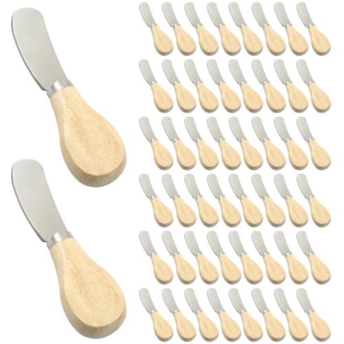 Waziaqoc 50 Pack Cheese Spreader Set, Premium Quality Stainless Steel