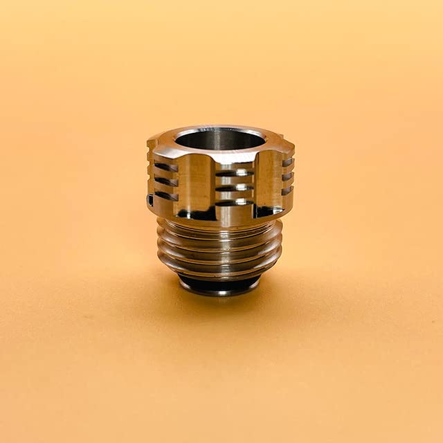 RUIYITECH Edelstahl 510 Gewindeadapteranschluss für Billet Box/Pulse AIO Mod Drip Tip Adapter (510 Gewindeadapter)
