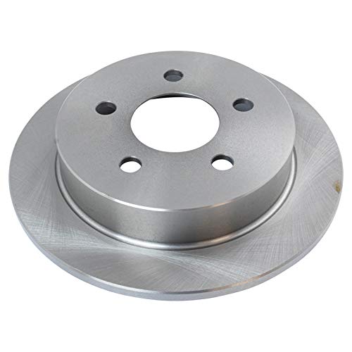 Image of TRQ Rear Semi Metallic Brake Pad and Rotor Set | For 00-05 Chevrolet Impala 00-05 Chevrolet Monte Carlo 04-05 Buick Century 99-05 Pontiac Grand Am with Rear Disc Brakes