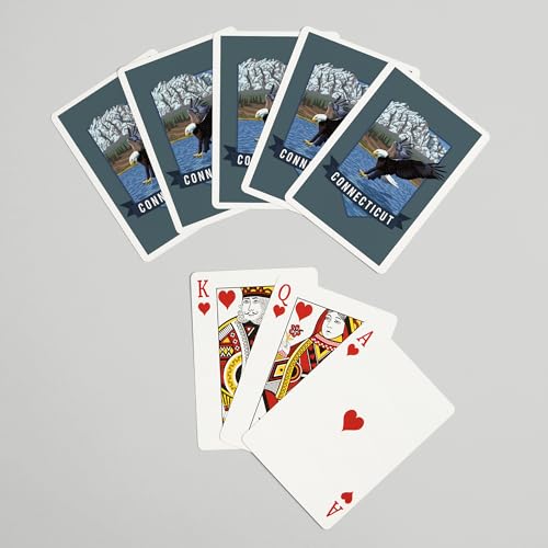 Baraja de Poker Connecticut Eagle Fishing 52 cartas miniatura 7