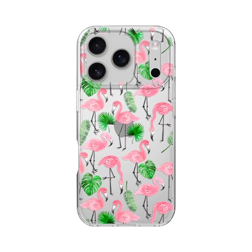 Coque iPhone 17 Pro motif tropical flamant rose pour sublimer vos photos de vacances