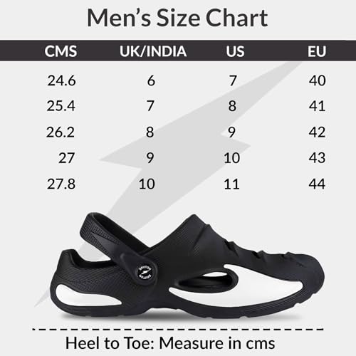 Image of BRUTON Premium Classic Casual Sandals with Adjustable Back Strap for Adults | Comfortable & Light Weight | Waterproof & Daily Mules for Gents /Boys