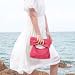 Imagen de EVEOUT Clutches de Paja para Mujer Bolso con Lazo Tejido Clutches de Paja para Bodas Fiesta Bolso de Vacaciones en Playa