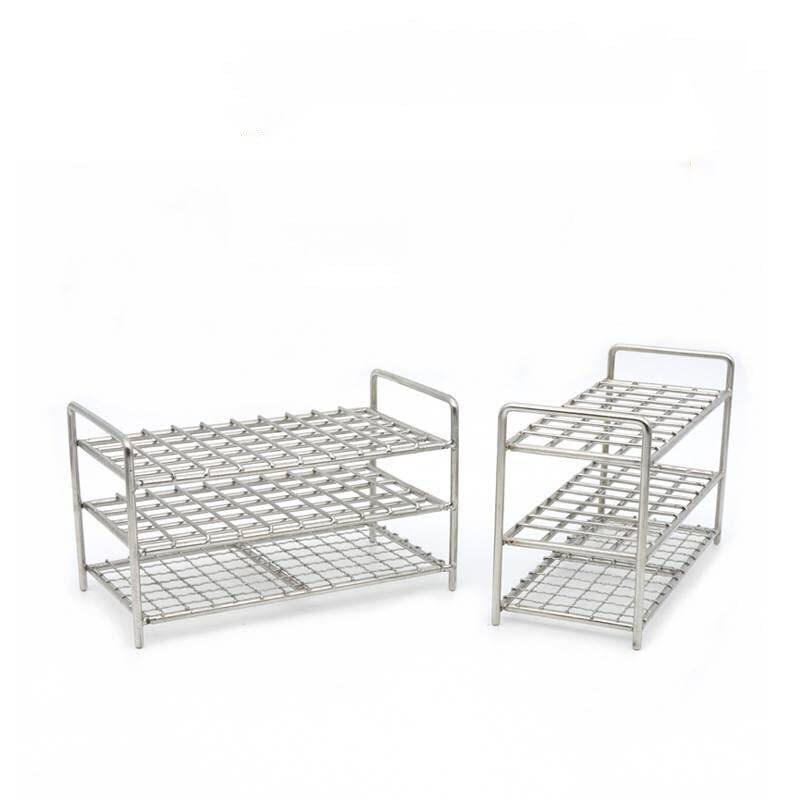1Pcs Stainless Steel 40 Holes Or 50 Holes Wire Test Tube Rack Centritube Tube Holder For 13/16/17/19/21/26/30/32mm Test Tube (Size : 30mm 40holes)