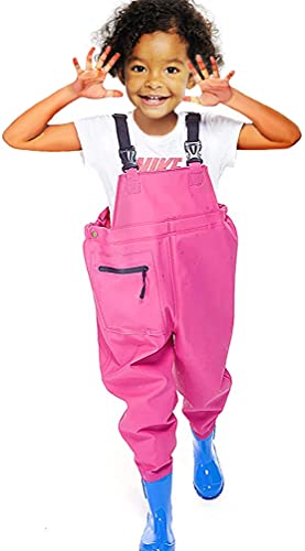 Luwint Kids Chest Waders for Girls, Youth Fishing Waders with Boots Children Hunting Wader Waterproof Lightweight Bootfoot2