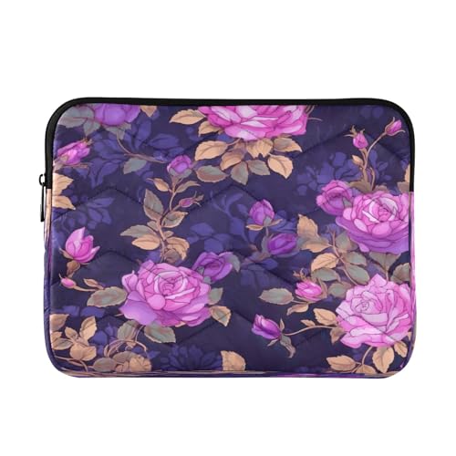 Funda para laptop 13-14 pulgadas con diseño floral impermeable