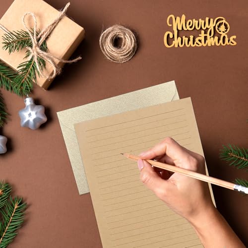 Vintage Briefpapier mit Umschlag, Briefpapier Set mit 16 A5 Altes Papier, 6 Vintage-Papier Umschläge, 6 Wachssiegel-Aufkleber, Schreibpapier Set, Büttenpapier Schreiben Antik Briefumschläge