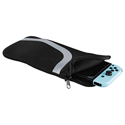 Preisvergleich Produktbild Hama Sleeve Tasche für Nintendo Switch (Hülle aus weichem Material, mit Reißverschluss) Konsolen Schutzhülle schwarz